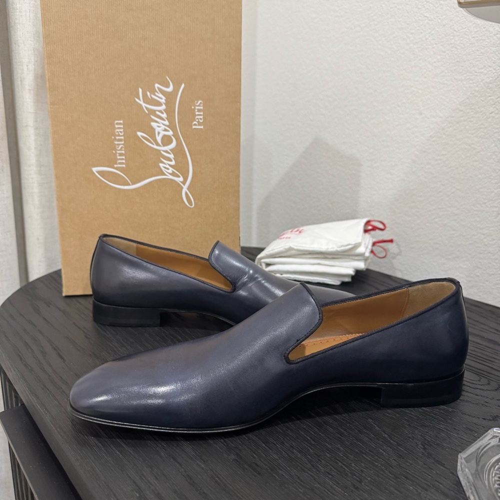 Christian Louboutin Dandelion Loafer Leather Navy - Picture 6 of 8